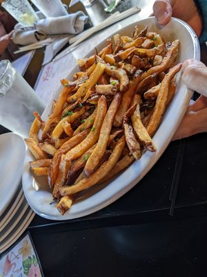 Truffle fries without cheese at Prodigy Brewing in Logan