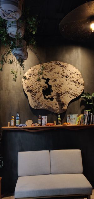 3D map of the watershed of Mexico City at Agrotaberna Monstruo de Agua in Mexico City