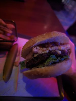 Beyond burger with tofu at Central in Abu Dhabi