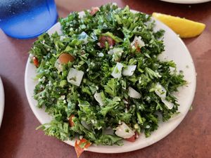 Tabbouli  at Shesco Mediterranean Grill in Grand Rapids