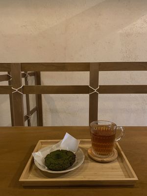 matcha coconut cookie  at Ovgo Baker - Nijo St in Kyoto