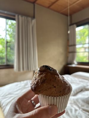 Sesame muffin  at Ovgo Baker - Nijo St in Kyoto