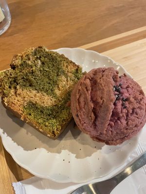 Matcha cake and scookie  at Ovgo Baker - Nijo St in Kyoto