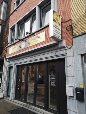 Outside at Annapurna in Leuven