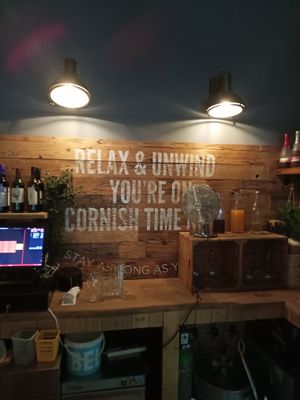 Relax at Salty Bay Co. Pizza Kitchen in St Austell