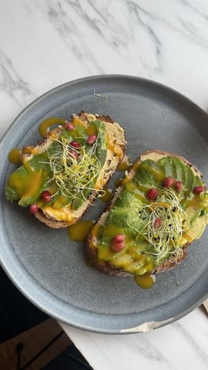 Avo-Toast  #Veganuary at Café Brühbar  in Baden