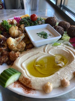 Cauliflower platter at Olive & Lime Cafe in Columbus