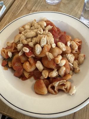 Roasted Tomato Sauce w/ roasted cannellini beans (vegan)  at Pasta Louise in Brooklyn