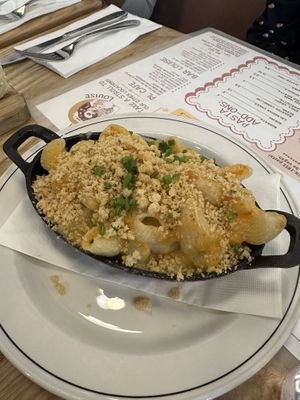 Baked Four Cheese Mac (vegetarian)  at Pasta Louise in Brooklyn