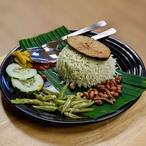Nasi Lemak at Seva Cafe in Central Singapore