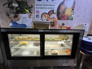 Vegan cakes  at Seva Cafe in Central Singapore