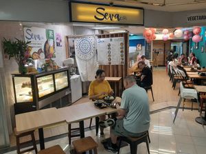 Shop front at Seva Cafe in Central Singapore