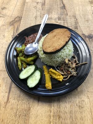 Nasi lamak   at Seva Cafe in Central Singapore