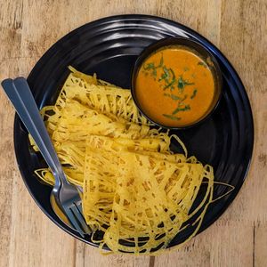 Vegan Roti Jala at Seva Cafe in Central Singapore