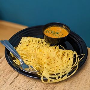 Vegan Roti Jala at Seva Cafe in Central Singapore