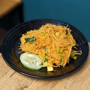 Vegan Bee Hoon Goreng at Seva Cafe in Central Singapore