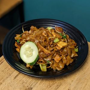 Vegan Char Kway Teow at Seva Cafe in Central Singapore