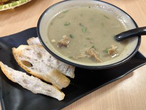 Kambing Soup - seems like they hv changed their recipe slightly, alittle bit like mushroom soup 😂 at Seva Cafe in Central Singapore