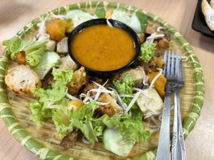 Indian Rojak, nice plating... at Seva Cafe in Central Singapore