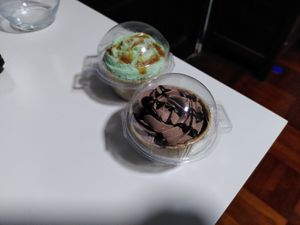 Pandan leaf and chocolate at Seva Cafe in Central Singapore