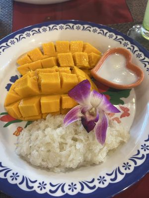 Mango sticky rice   at Pit Thai Food in Phuket