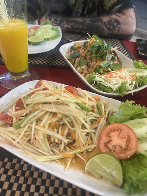 Papaya saladd  at Pit Thai Food in Phuket