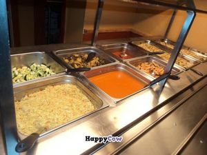 our amazing vegan and vegetarian hot buffet at Govinda's Garden Cafe in Denver