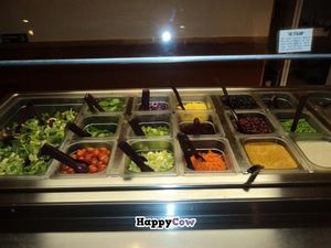 fresh natural & organic salad bar with our home-made salad dressings at Govinda's Garden Cafe in Denver