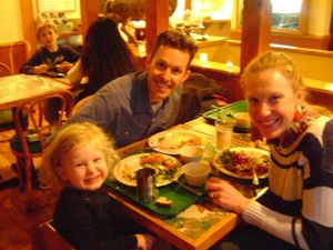 Vegan family at Govinda's Garden Cafe in Denver