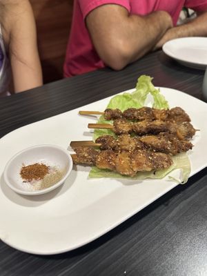 Lions mane skewers  at VegeDelight 波羅蜜養生素食 in Toronto
