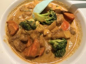 Lions Mane Golden Curry   at VegeDelight 波羅蜜養生素食 in Toronto