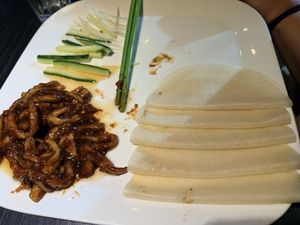 King mushroom wraps   at VegeDelight 波羅蜜養生素食 in Toronto