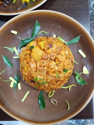 Kottu roti from above at Everest Curry King in South East London