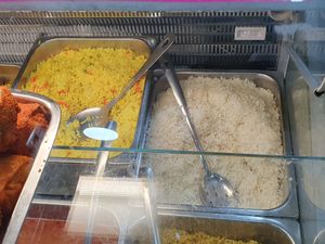 Rice selection at Everest Curry King in South East London