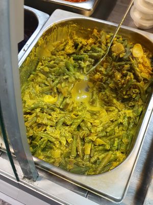 Coconut green beans at Everest Curry King in South East London
