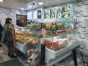 Counter at Everest Curry King in South East London