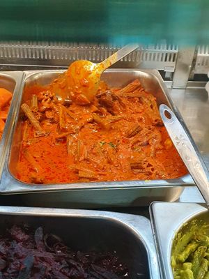 Drumstick curry at Everest Curry King in South East London