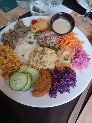 Dish of of the day, vegan version at Appelier in Ghent