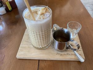 Coconut coffee  at Tan Tribe cafe in Ao Nang