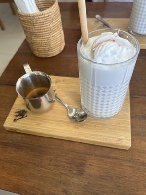Coconut espresso frappee  at Tan Tribe cafe in Ao Nang
