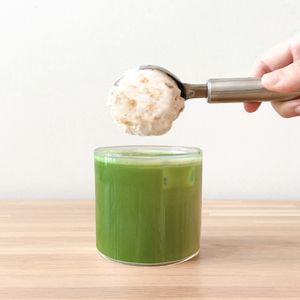 Oat milk matcha latte luxe at GOOD CHĀ in Bangkok