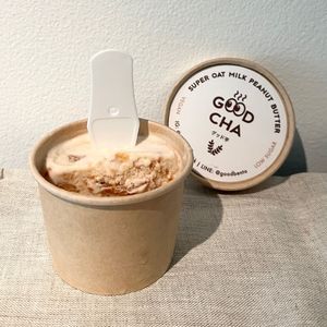 Oat milk PB ice cream at GOOD CHĀ in Bangkok