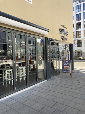 From outside   at Swing Kitchen in Munich