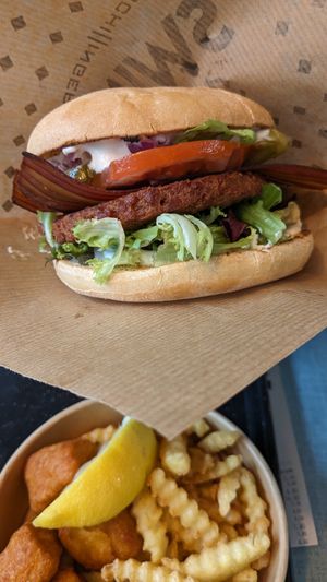 Burger at Swing Kitchen in Munich