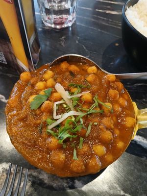 Chana masala at Sapphire Indian Restaurant in Merewether