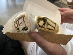 Sweet Chile Tofu Wrap  at ENI - The CAFE in El Nido