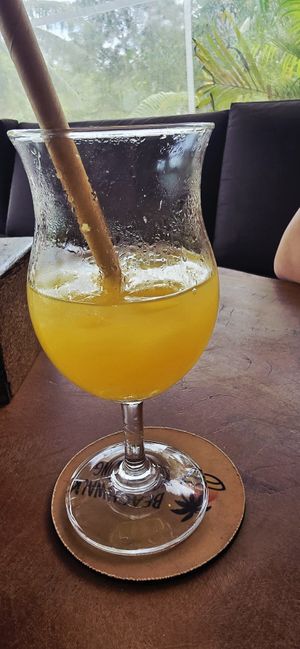 Passionfruit juice at Beach Walk Koh Rong in Koh Rong