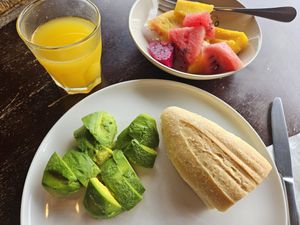 Baguette and avocado at Beach Walk Koh Rong in Koh Rong