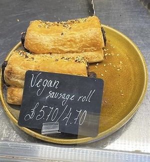 Vegan sausage roll  at Boulangerie Jade in South East London