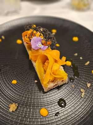 Quinoa Caramelised Butternuts Christmas Special Menu at Restaunt L'Hermine in Les Allues